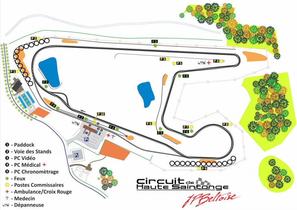 Plan de la piste – Circuit de Haute Saintonge